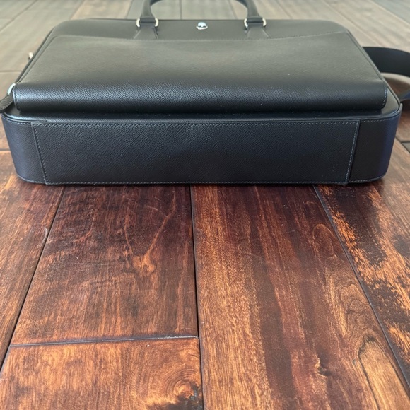 MONTBLANC SARTORIAL BRIEFCASE DOCUMENT BAG SHOULDER STRAP DUST BAG. NWOT - Picture 11 of 14